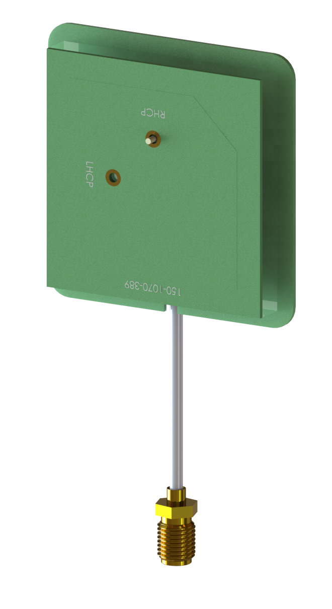 Space-Rated SATCOM Panel Antenna, 2.4 - 2.5 GHz, 6.3 dBi, RHCP